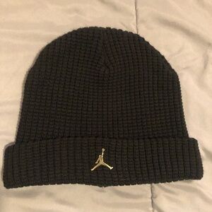 Jordan Black Knit Beanie Hat